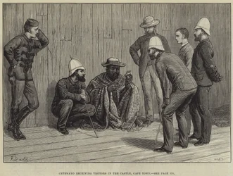 Cetewayo empfängt Besucher im Schloss, Kapstadt